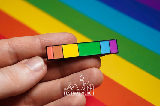 Pastel Rainbow Flag Pin | Enamel - LGBT Pride Badge Stud Lesbian Gay Bisexual Transgender Metal Button - Pride gift Pride outfits