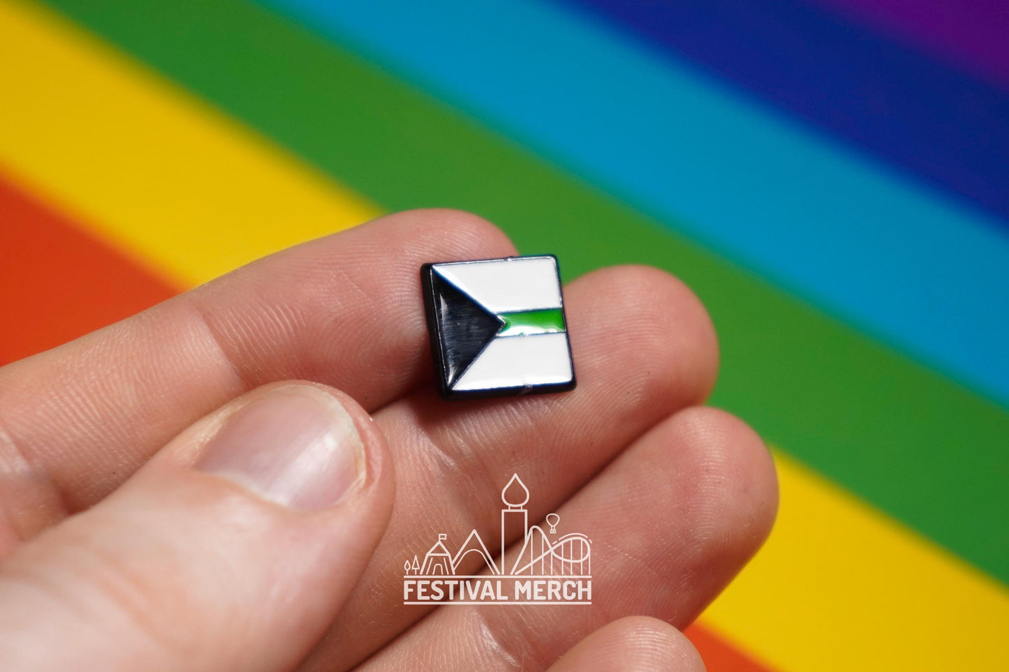 Rainbow Flag Pin | Enamel - LGBT Pride Badge Stud Lesbian Gay Bisexual Transgender - Metal Button - Pride gift Pride outfit