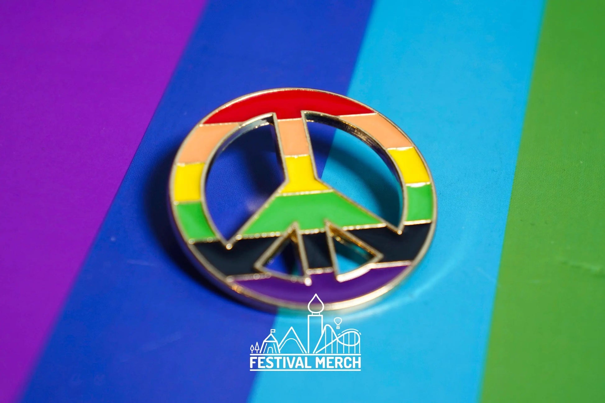 Rainbow Flag Pin | Hard Enamel - LGBT Pride Badge Stud Lesbian Gay Bisexual Transgender Queer - Metal Button - Pride gift Pride outfit