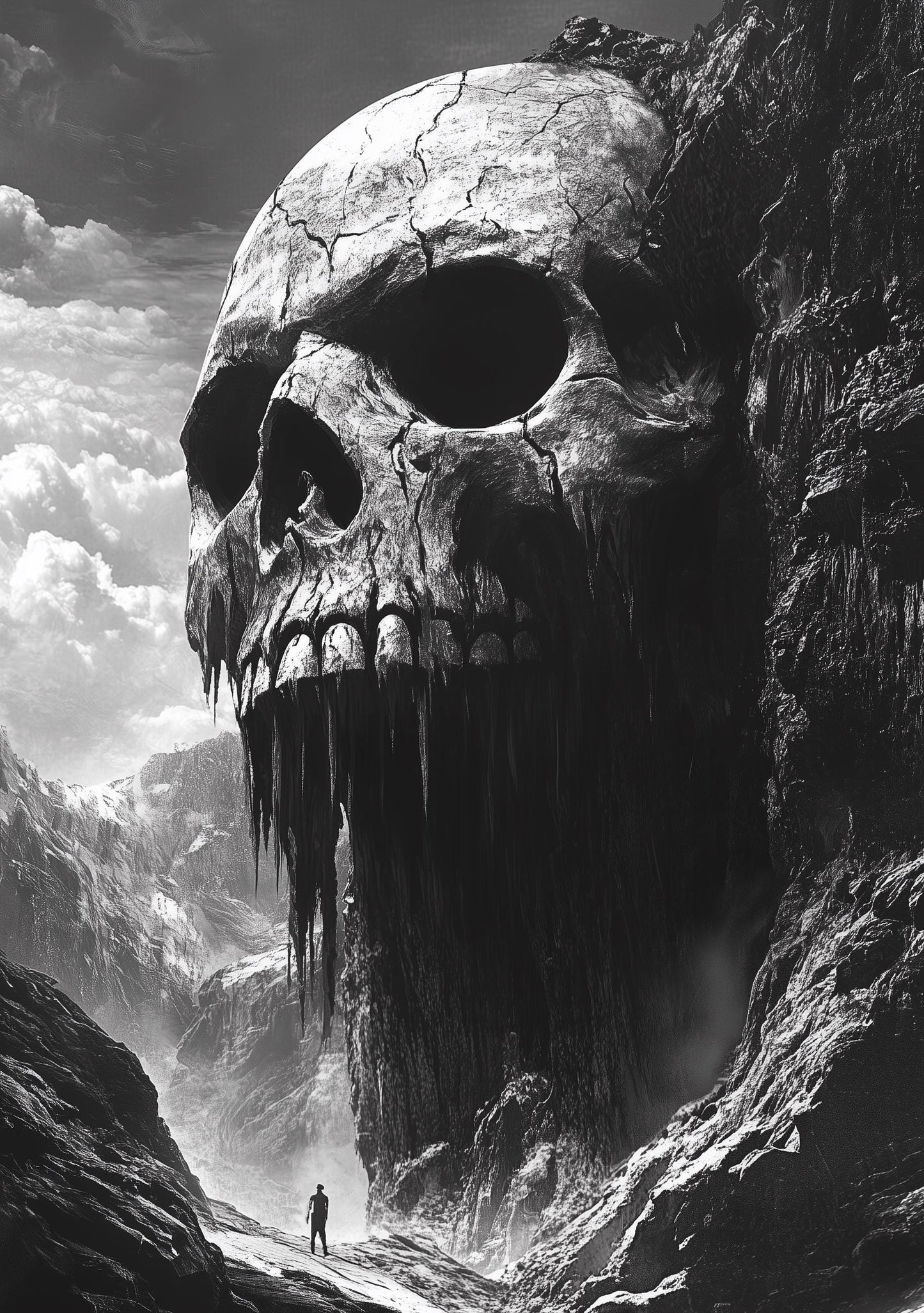 Premium Quality Art Print - Music Print Rock n Roll Skull Guitar Punk Alternative Prog Skeleton Music Festival - A4 A3 A2 - Festival Merch