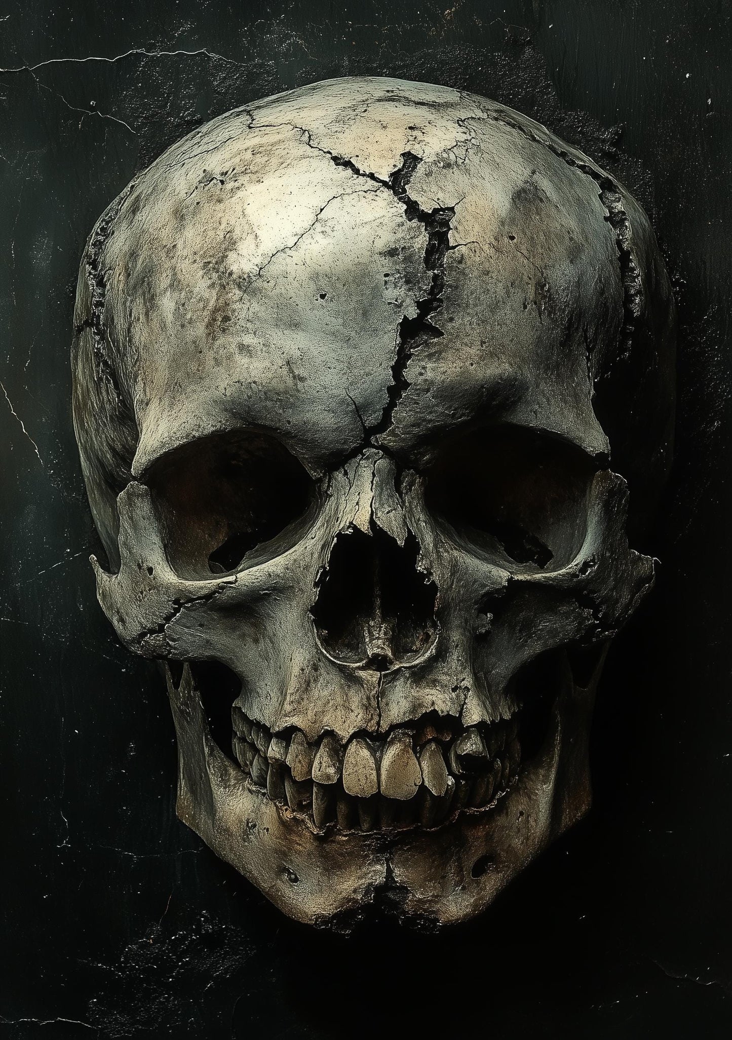 Premium Quality Art Print - Music Print Rock n Roll Skull Guitar Punk Alternative Prog Skeleton Music Festival - A4 A3 A2 - Festival Merch