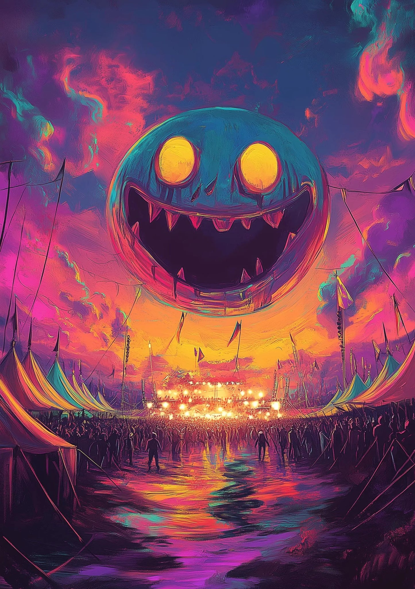 Personalisable Music Festival Print (Unofficial) - A4 A3 A2 - Music Festival Poster - Festival Merch