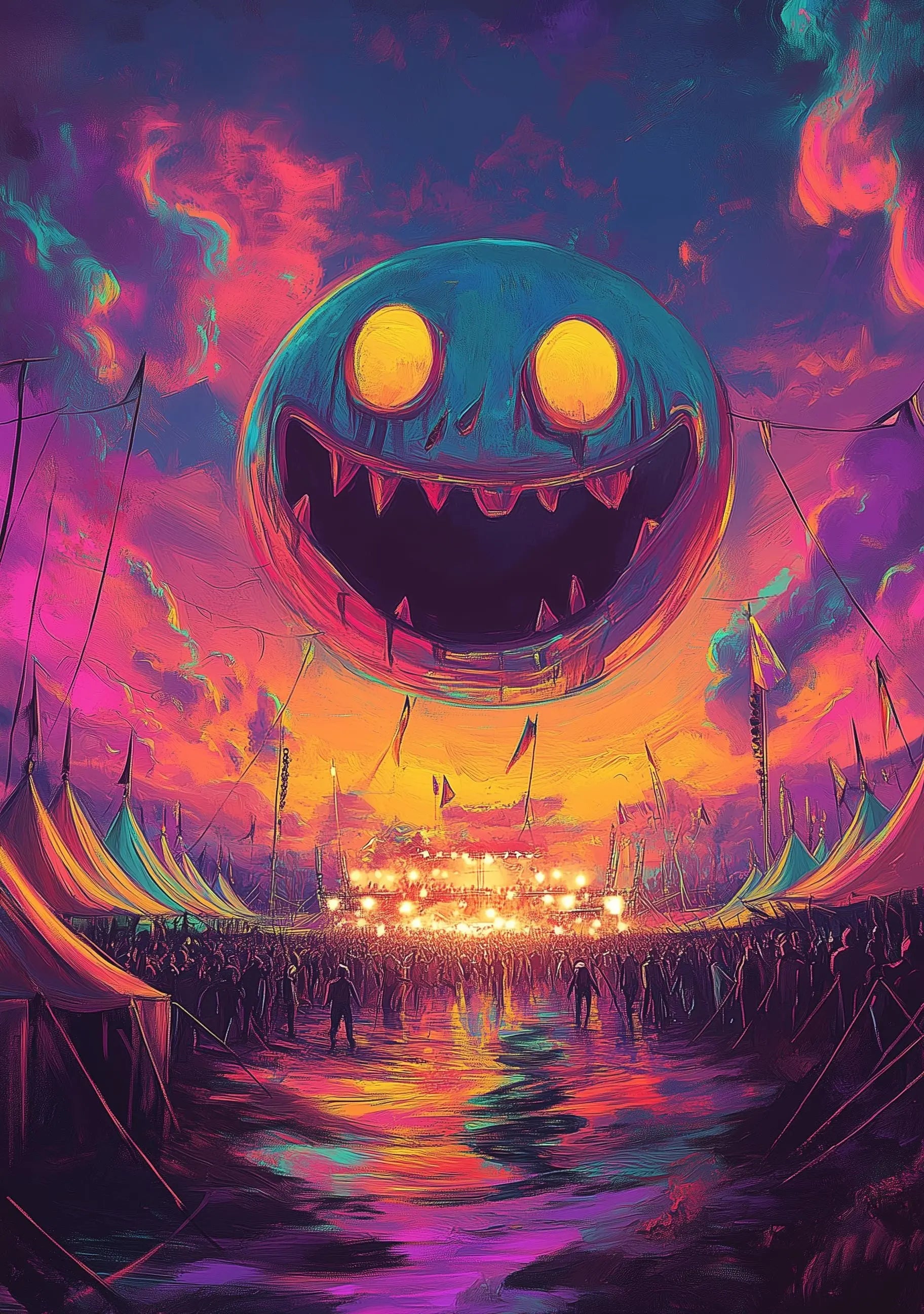 Personalisable Music Festival Print (Unofficial) - A4 A3 A2 - Music Festival Poster - Festival Merch