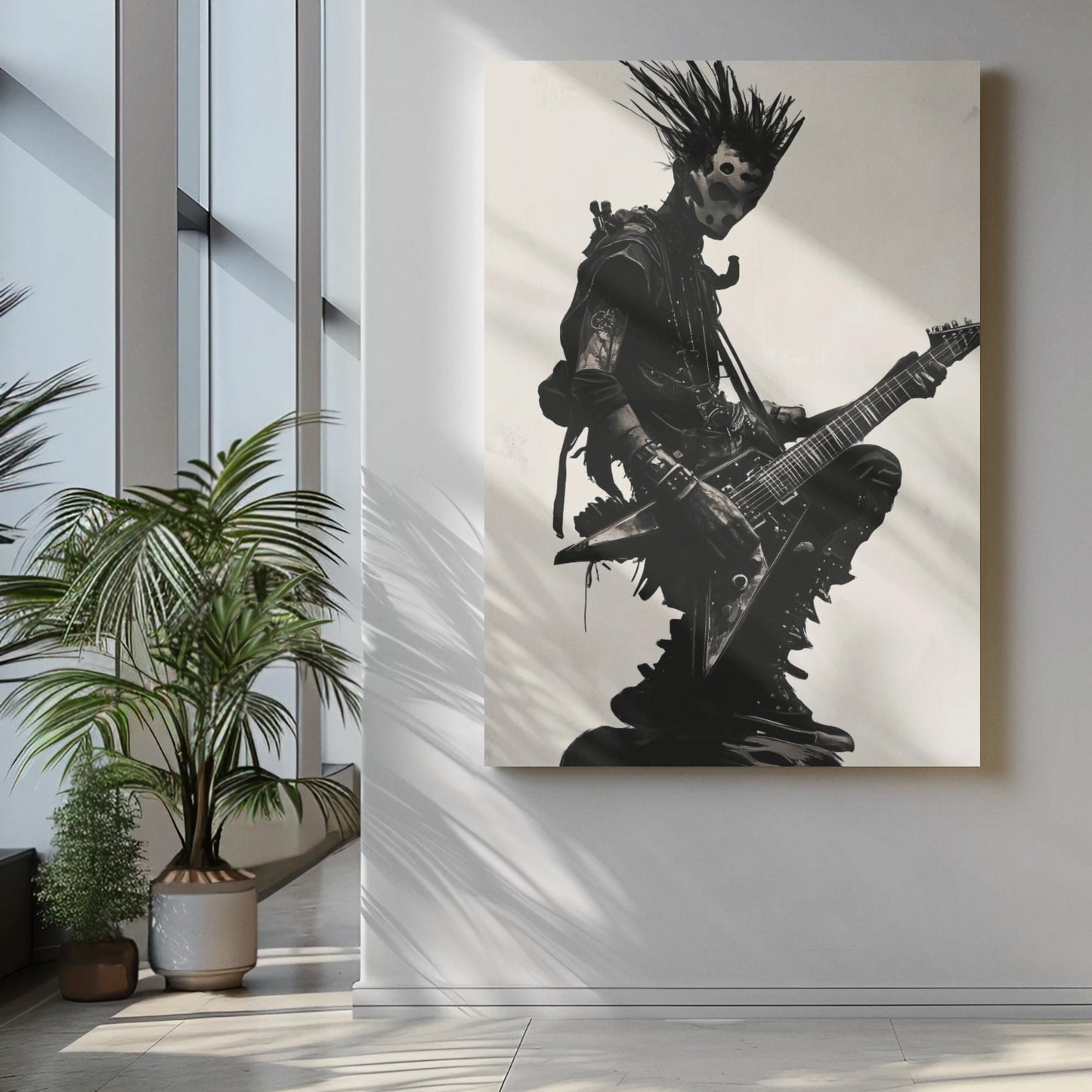 Premium Quality Art Print - Music Print Rock n Roll Skull Guitar Punk Alternative Prog Skeleton Music Festival - A4 A3 A2 - Festival Merch