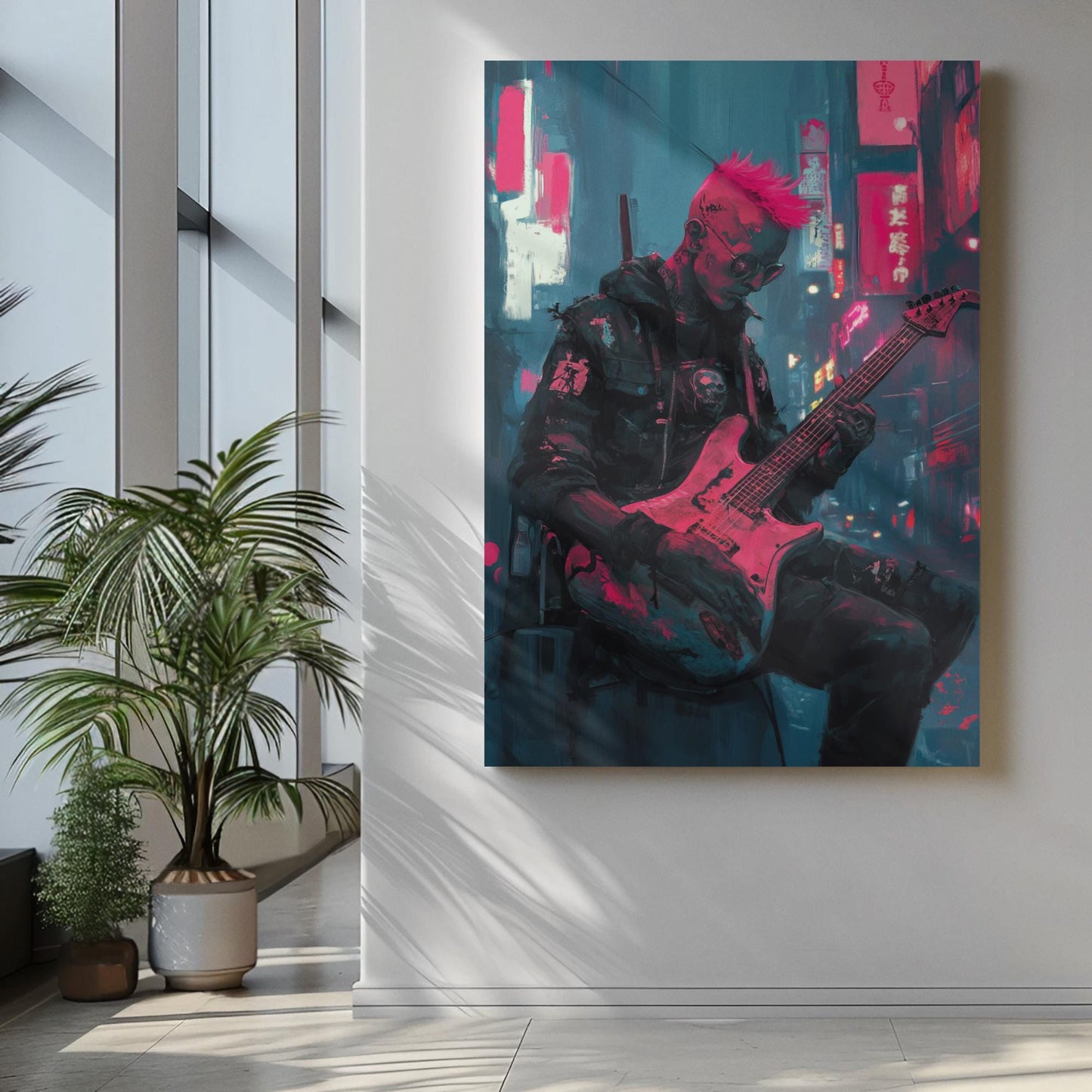Premium Quality Art Print - Music Print Rock n Roll Skull Guitar Punk Alternative Prog Skeleton Music Festival - A4 A3 A2 - Festival Merch