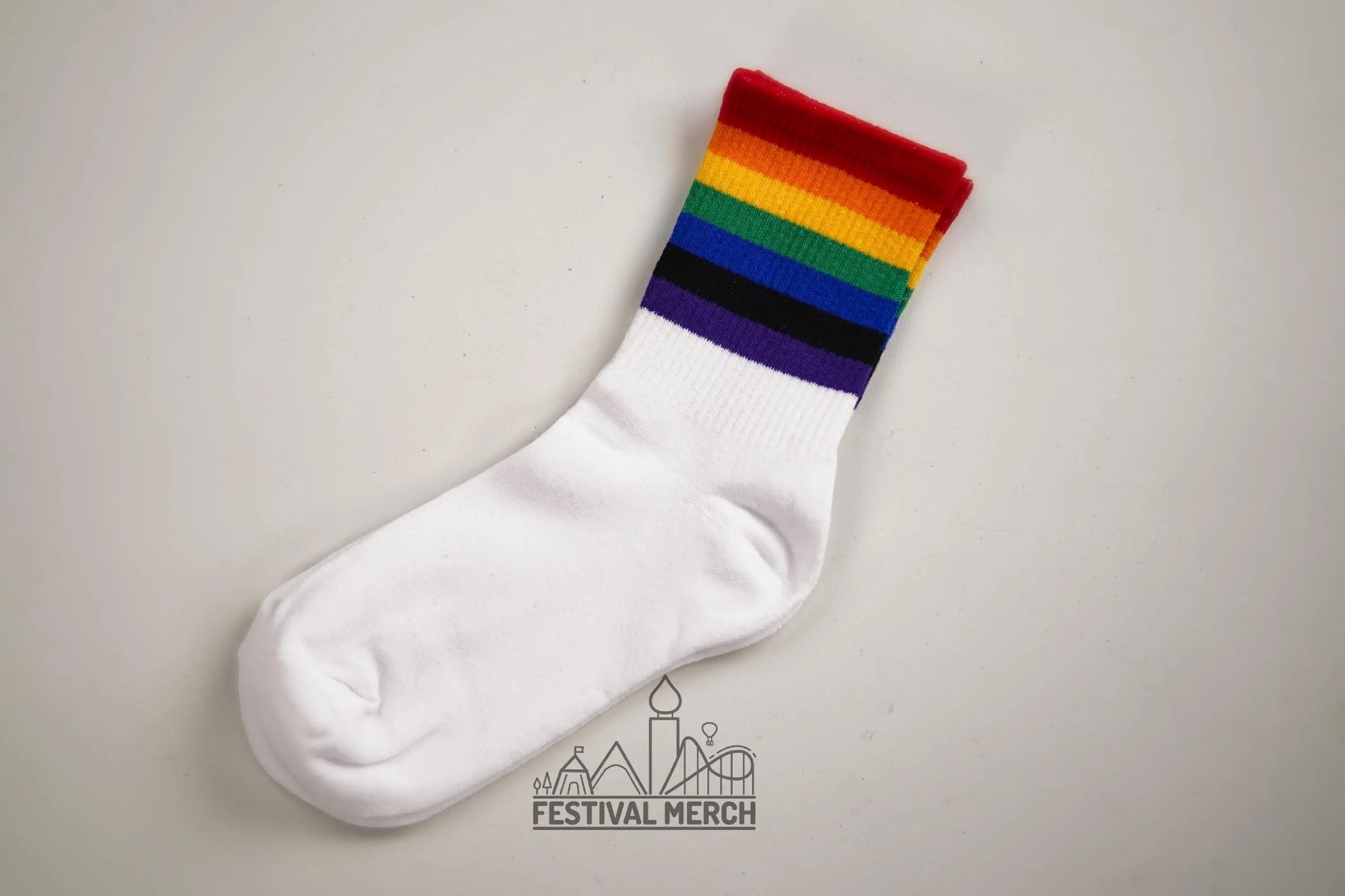Rainbow Pride Socks - LGBTQ+ Socks - Unisex 1 Pair - Rainbow Flag Socks for Men and Women
