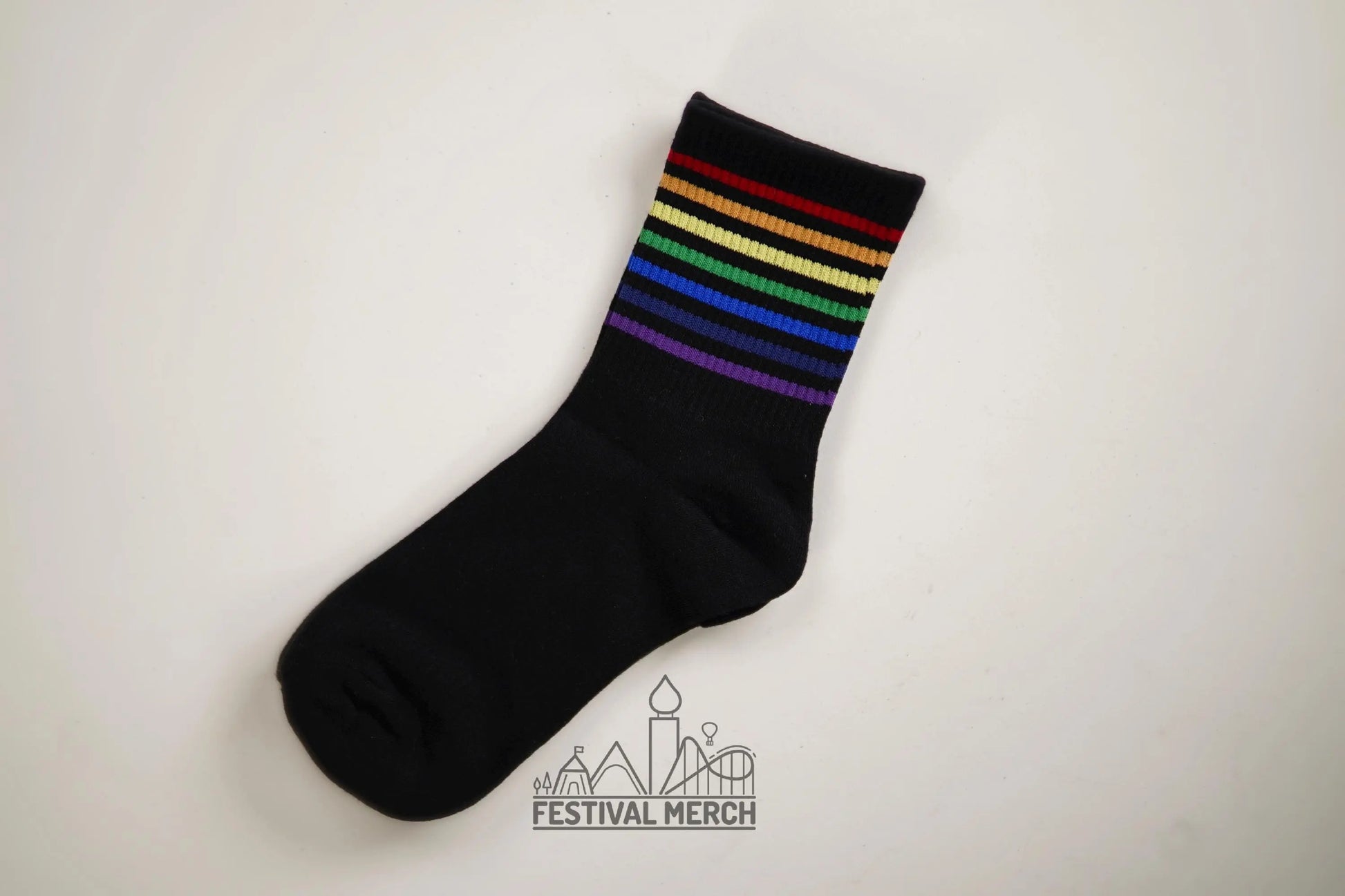 Rainbow Pride Socks - LGBTQ+ Socks - Unisex 1 Pair - Rainbow Flag Socks for Men and Women