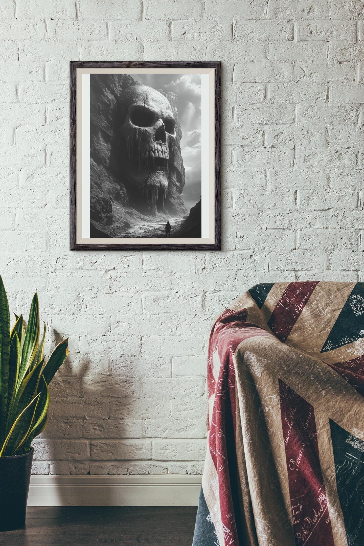 Premium Quality Art Print - Music Print Rock n Roll Skull Guitar Punk Alternative Prog Skeleton Music Festival - A4 A3 A2 - Festival Merch