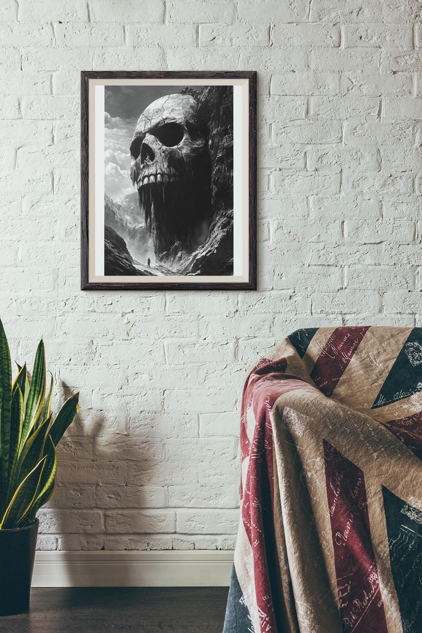 Premium Quality Art Print - Music Print Rock n Roll Skull Guitar Punk Alternative Prog Skeleton Music Festival - A4 A3 A2 - Festival Merch