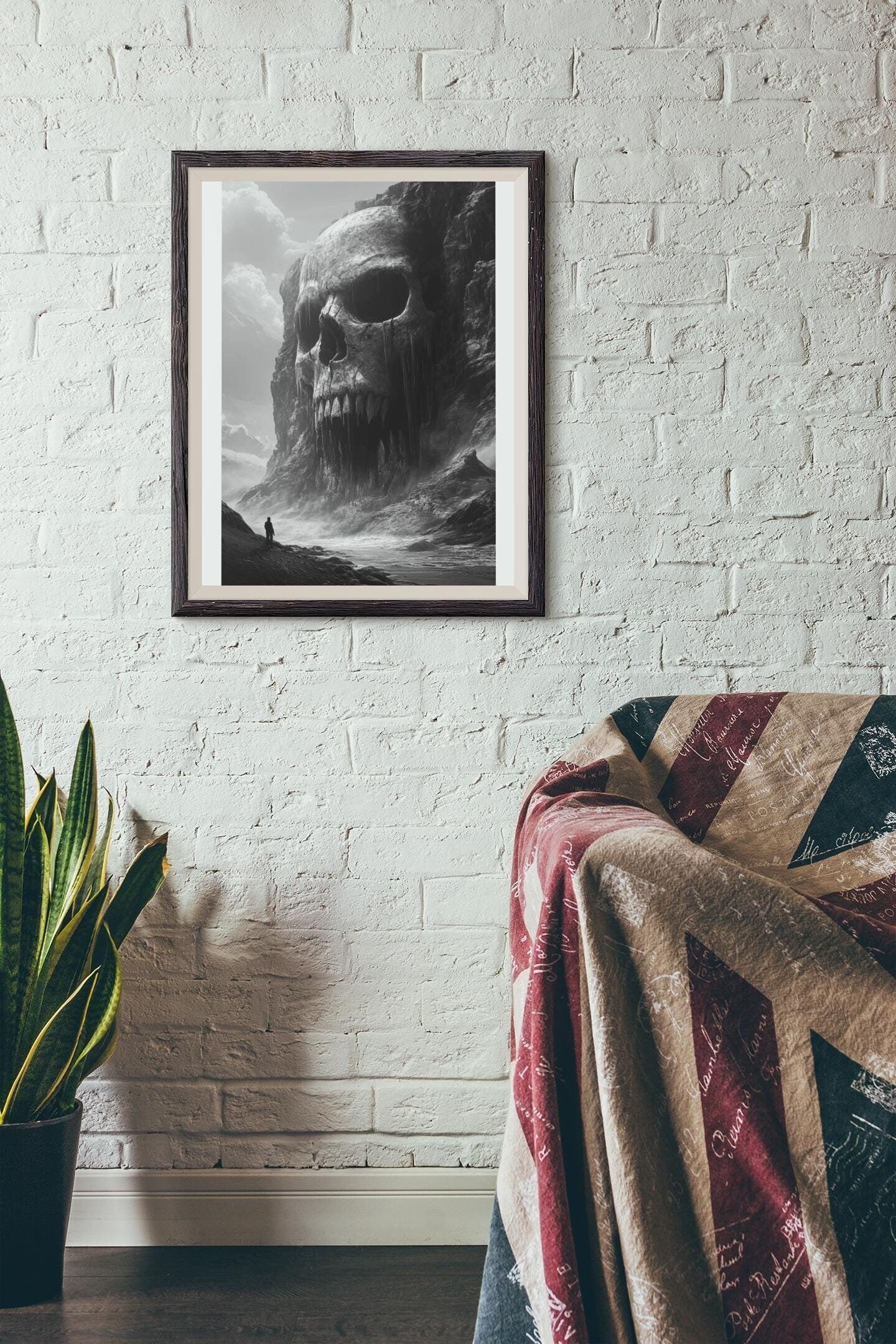 Premium Quality Art Print - Music Print Rock n Roll Skull Guitar Punk Alternative Prog Skeleton Music Festival - A4 A3 A2 - Festival Merch