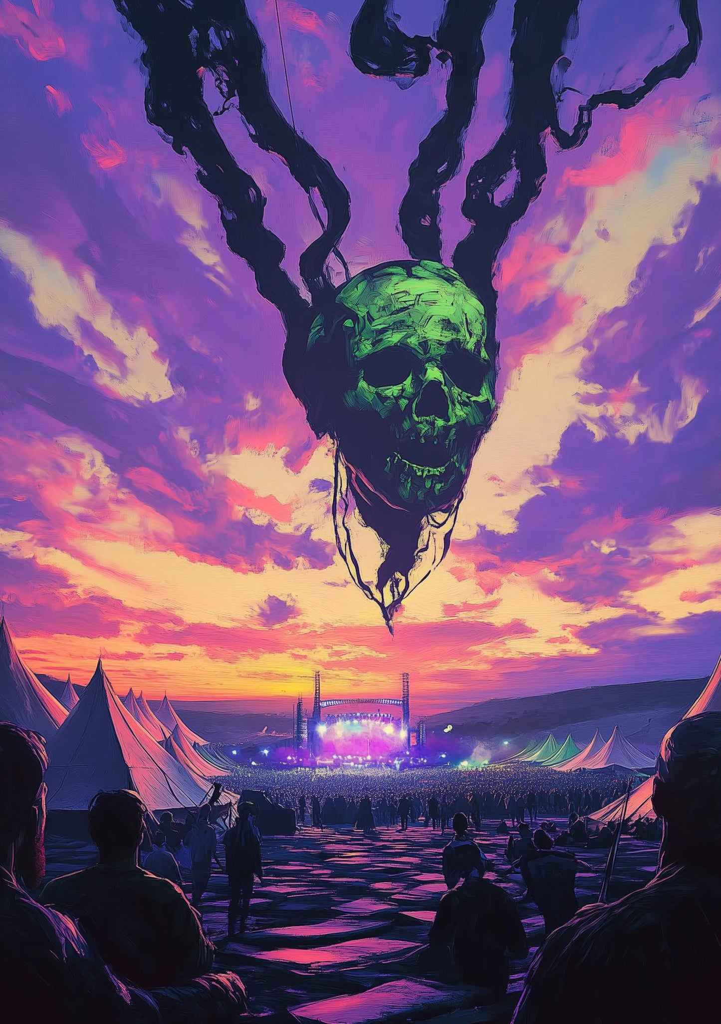 Personalisable Music Festival Print (Unofficial) - A4 A3 A2 - Music Festival Poster - Festival Merch