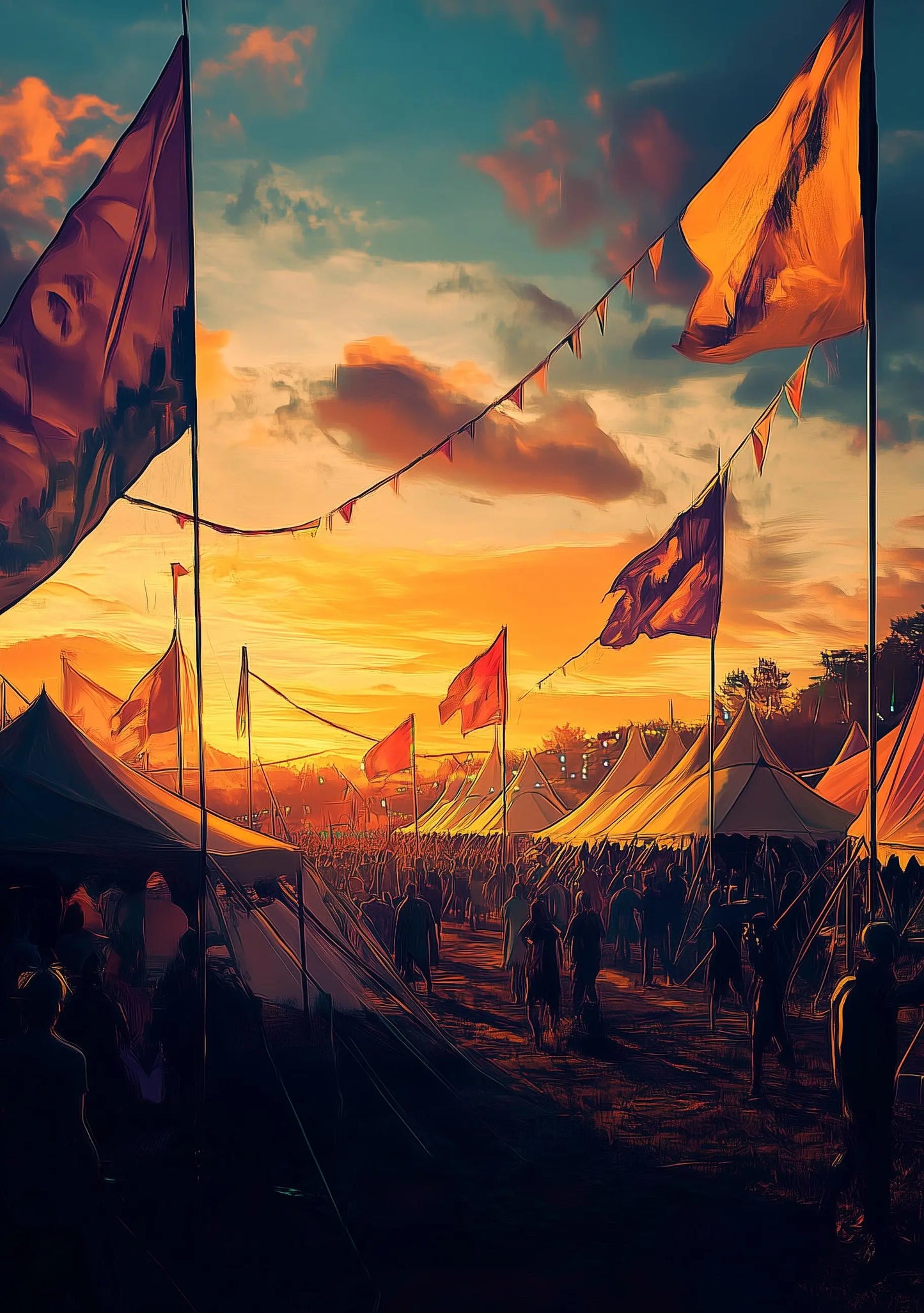Personalisable Music Festival Print (Unofficial) - A4 A3 A2 - Music Festival Poster - Festival Merch