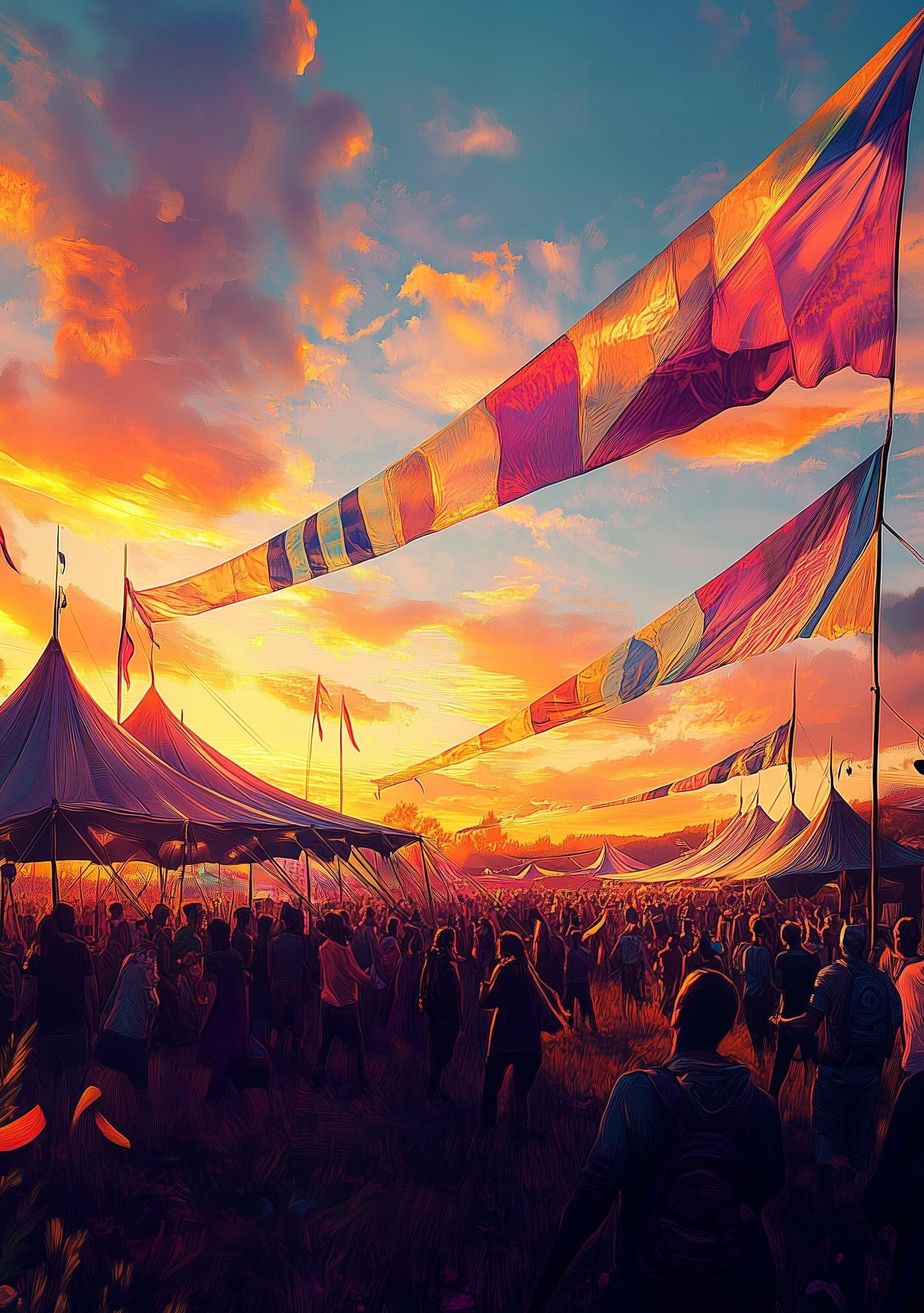 Personalisable Music Festival Print (Unofficial) - A4 A3 A2 - Inspired Glastonbury Poster - Festival Merch