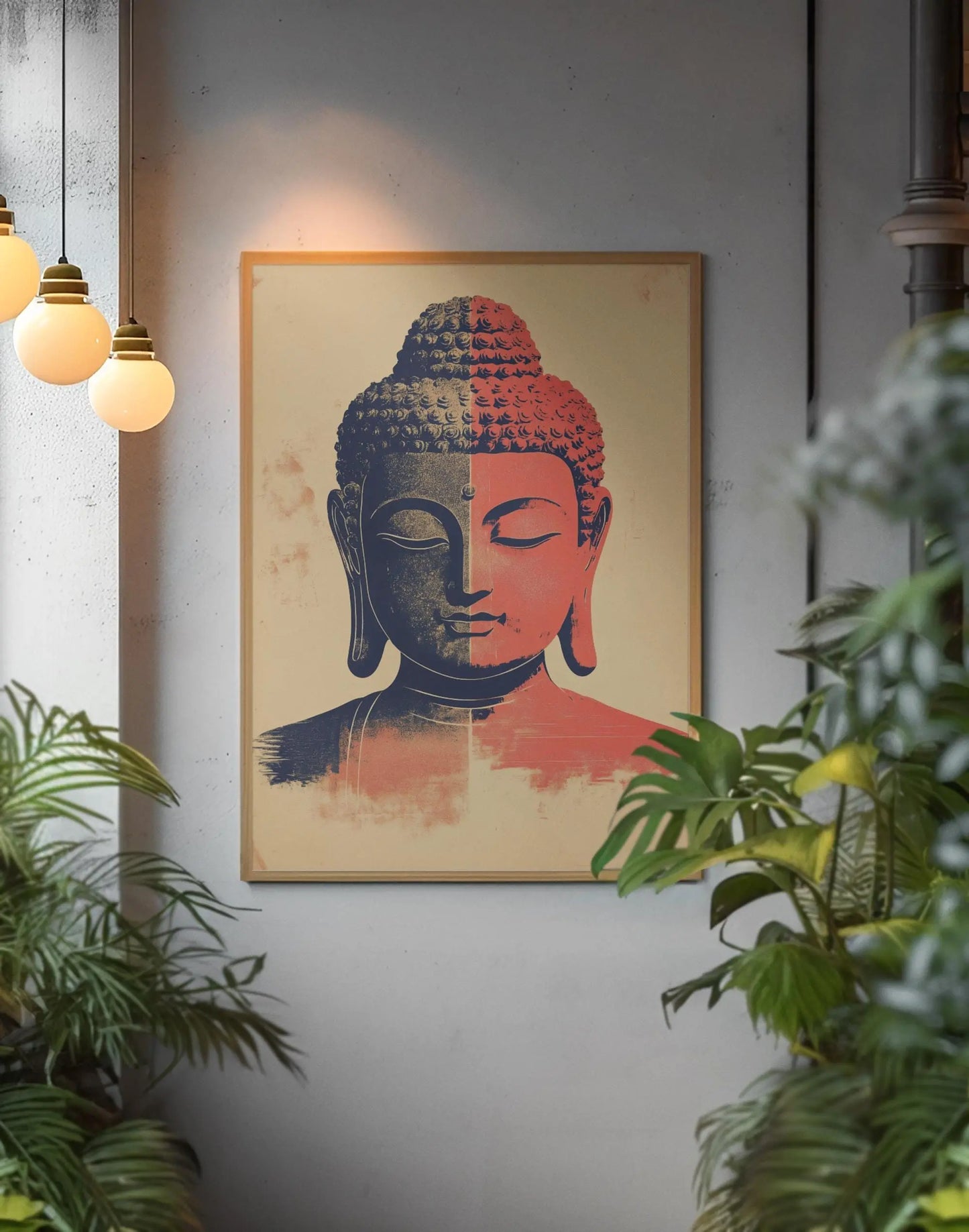 Meditation Buddha Print | Premium Quality UK British Printers | White Lotus Inspired Buddhist - Thailand India Sri Lanka Cambodia Asia