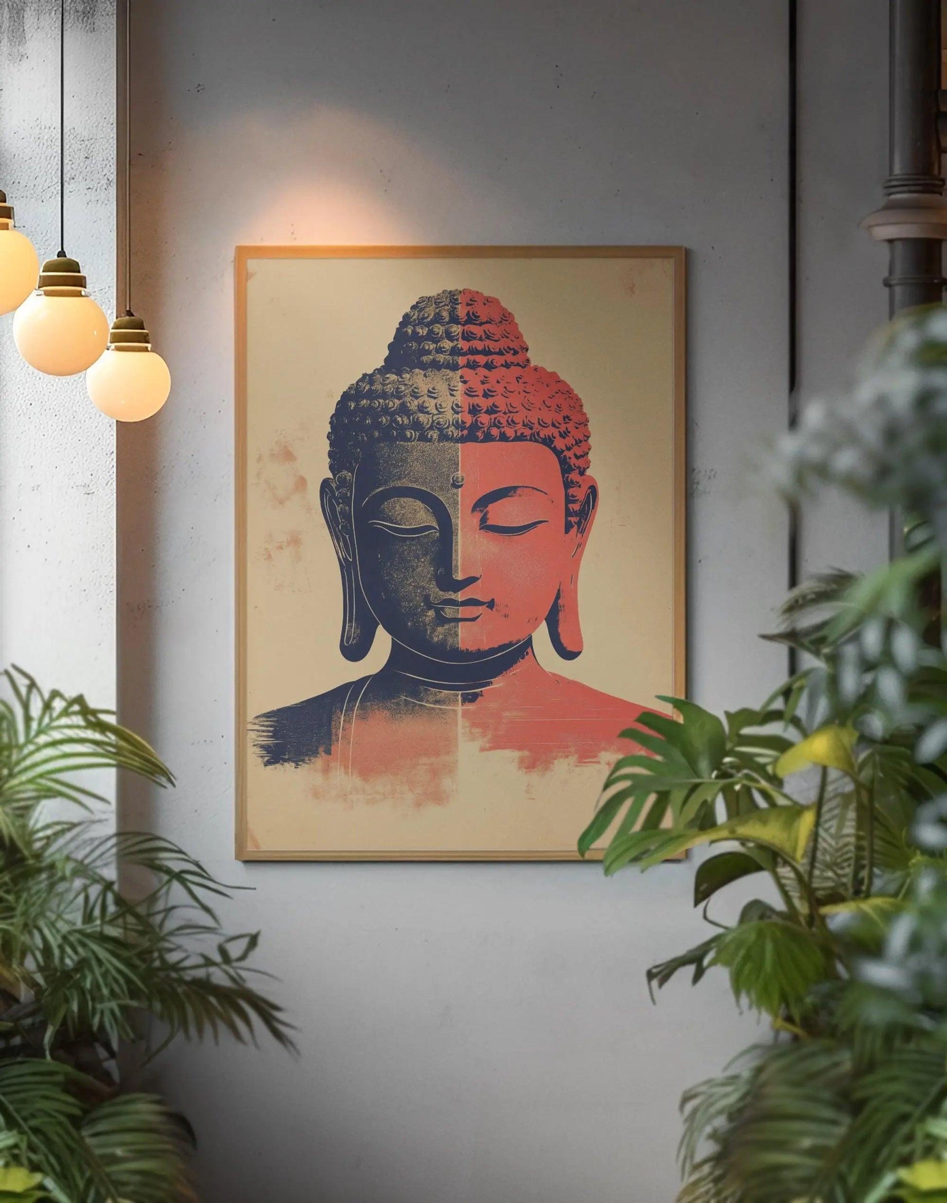Meditation Buddha Print | Premium Quality UK British Printers | White Lotus Inspired Buddhist - Thailand India Sri Lanka Cambodia Asia