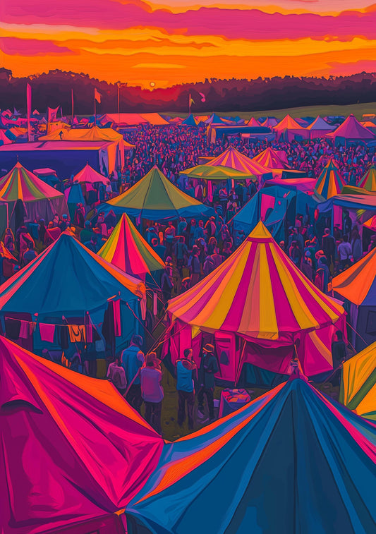 Personalisable Music Festival Print (Unofficial) - A4 A3 A2 - Music Festival Poster - Festival Merch
