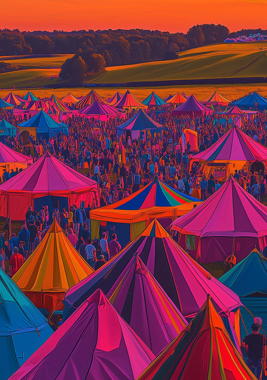 Personalisable Music Festival Print (Unofficial) - A4 A3 A2 - Music Festival Poster - Festival Merch