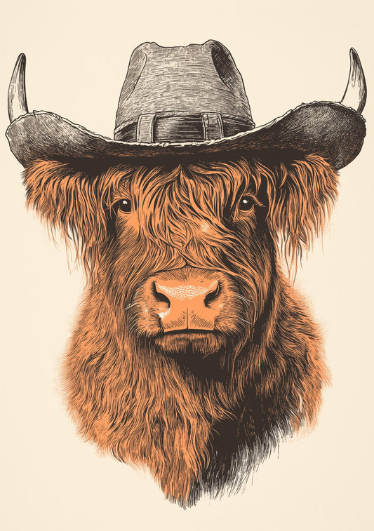 Funny Animal Wall Art - Printed in the UK Premium Quality - A4 A3 A2 - Festival Merch