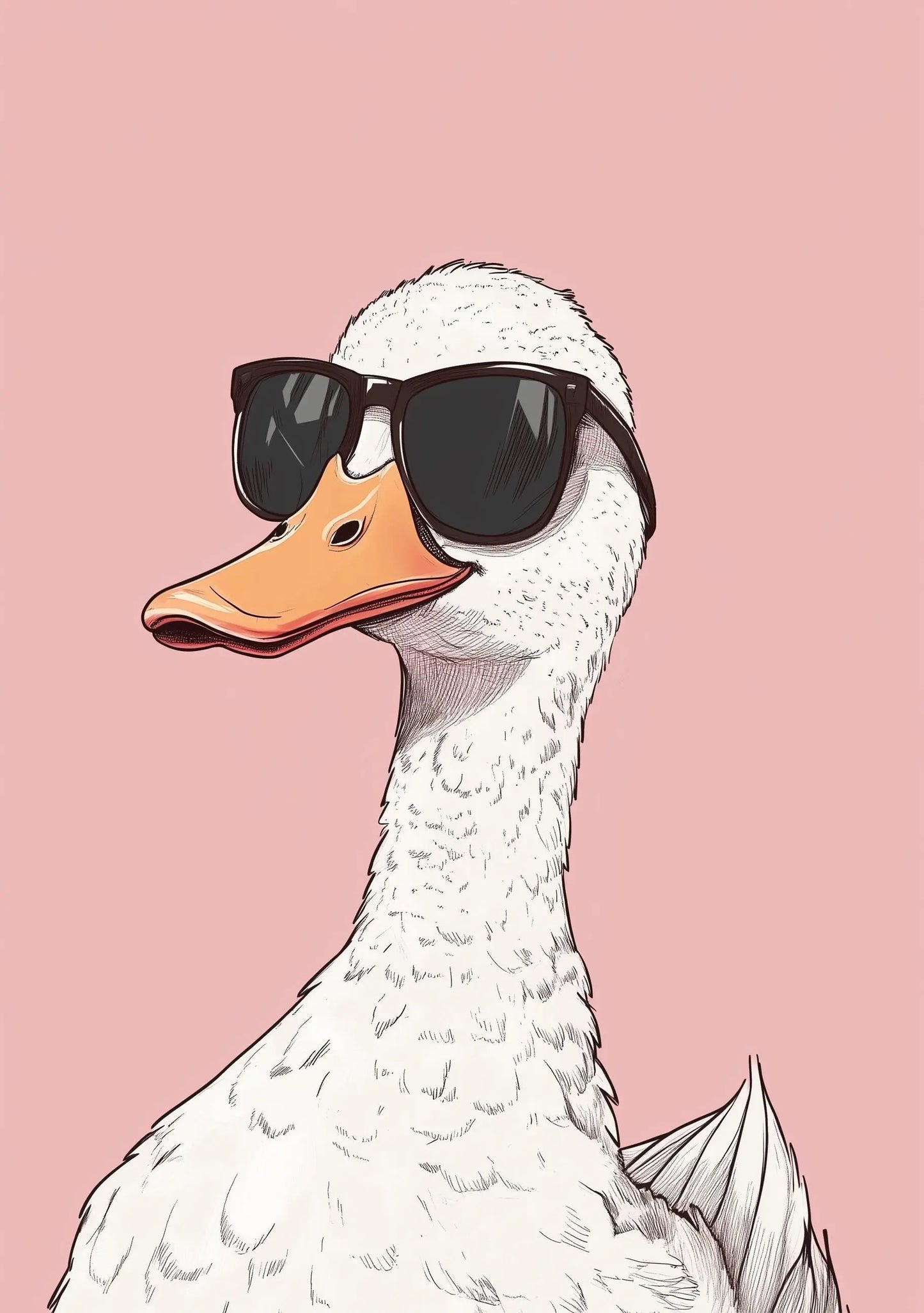 Funny Animal Wall Art - Printed in the UK Premium Quality - A4 A3 A2 - Festival Merch
