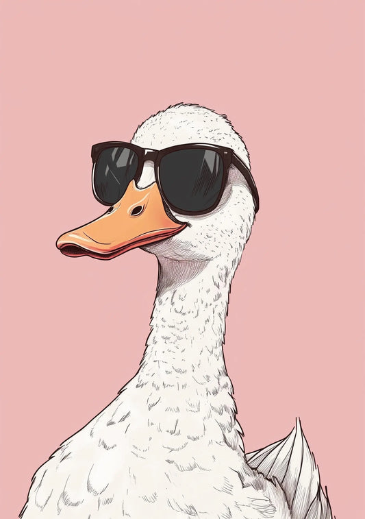 Funny Animal Wall Art - Printed in the UK Premium Quality - A4 A3 A2 - Festival Merch