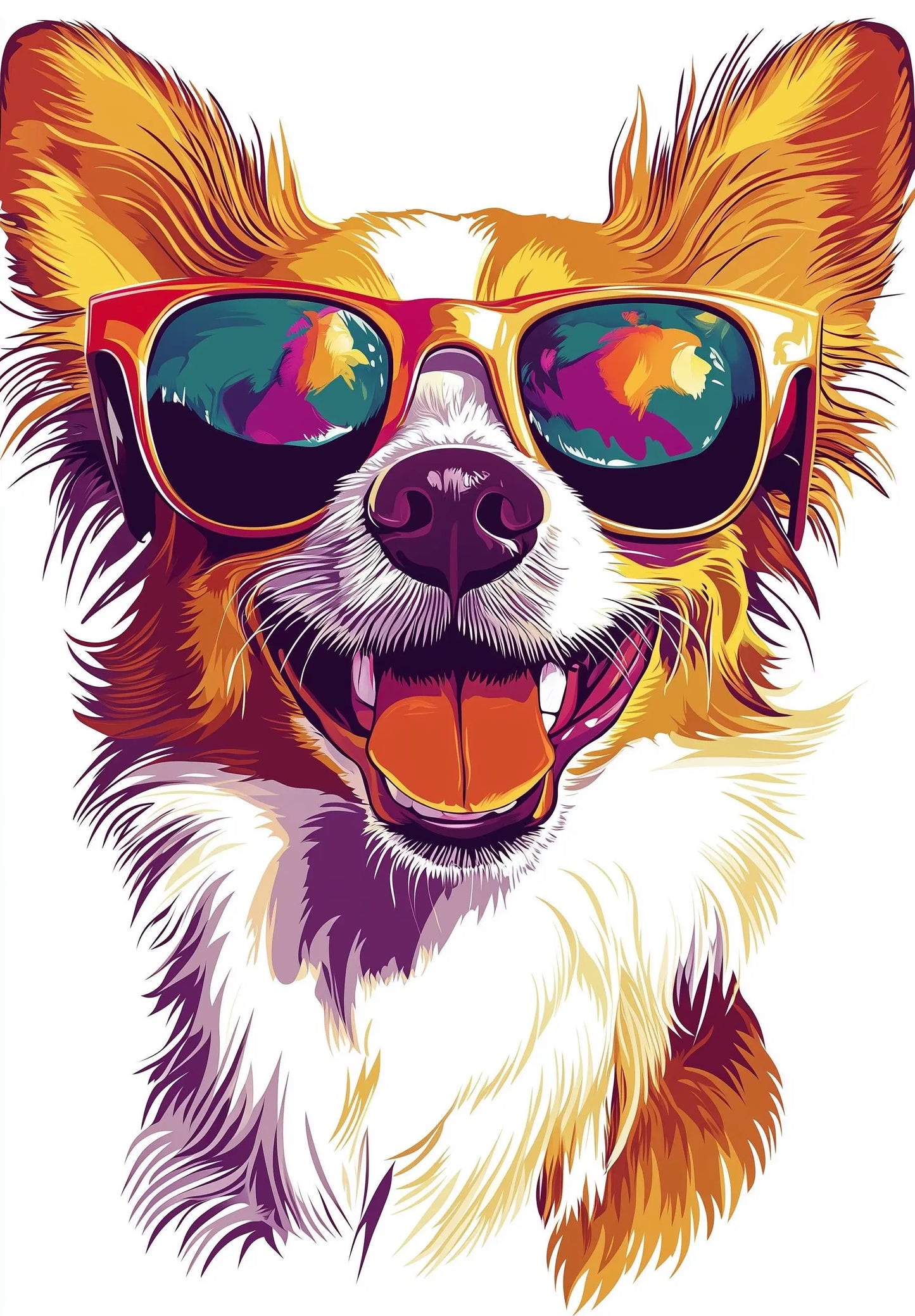 Funny Animal Wall Art - Printed in the UK Premium Quality - A4 A3 A2 - Festival Merch