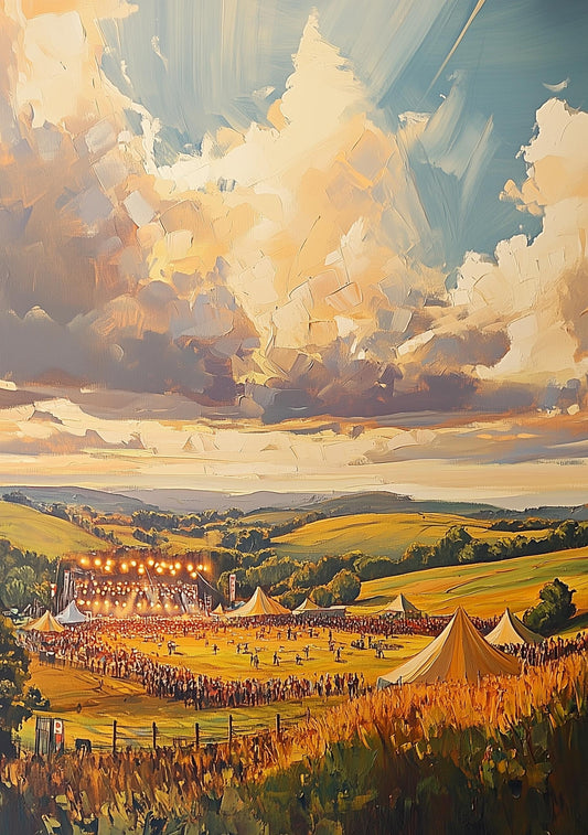Personalisable Music Festival Print (Unofficial) - A4 A3 A2 - Music Festival Poster - Festival Merch