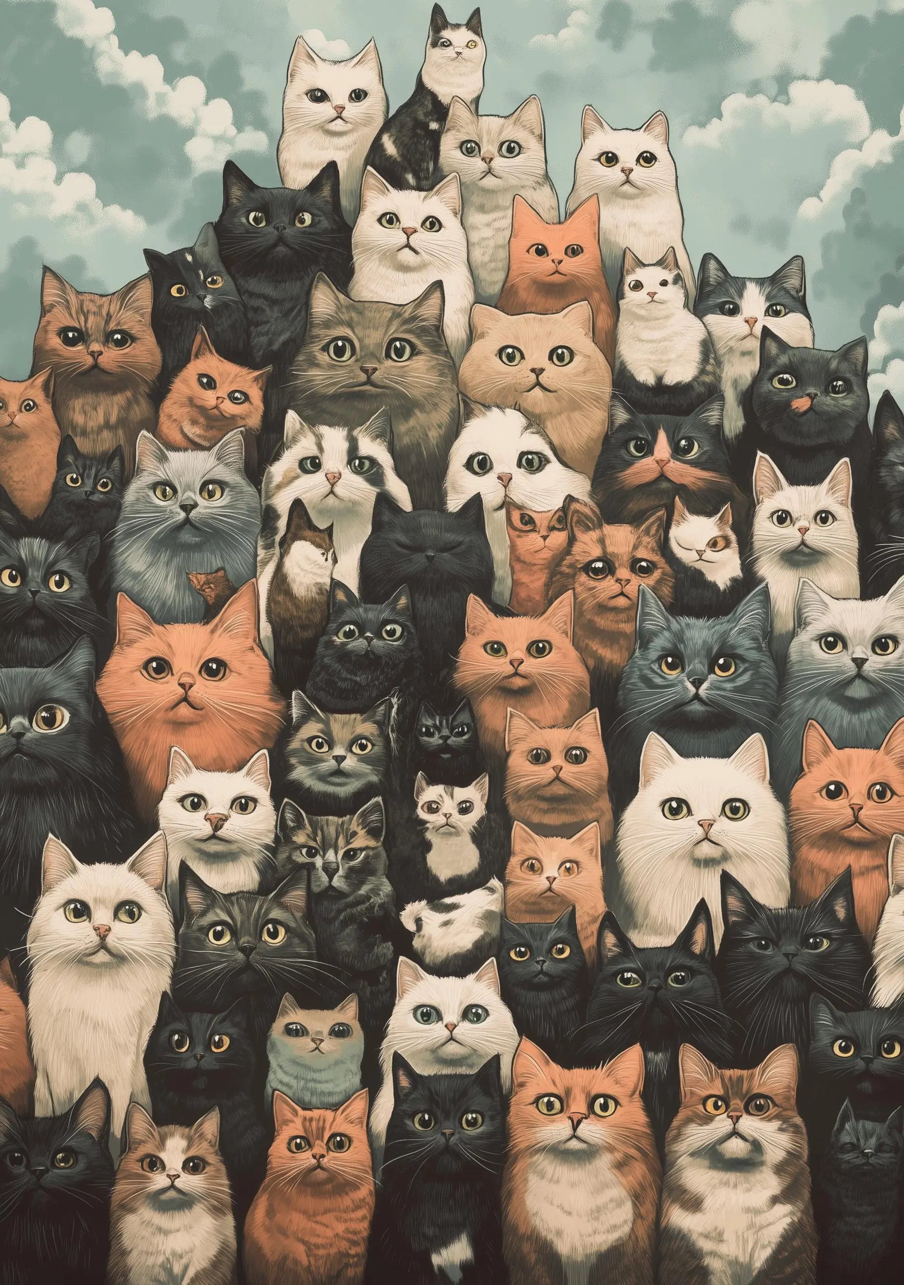 Funny Animal Wall Art - Printed in the UK Premium Quality - A4 A3 A2 - Festival Merch