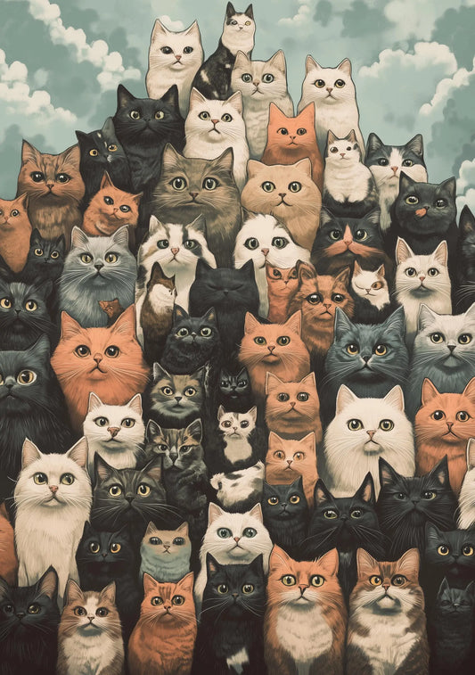 Funny Animal Wall Art - Printed in the UK Premium Quality - A4 A3 A2 - Festival Merch