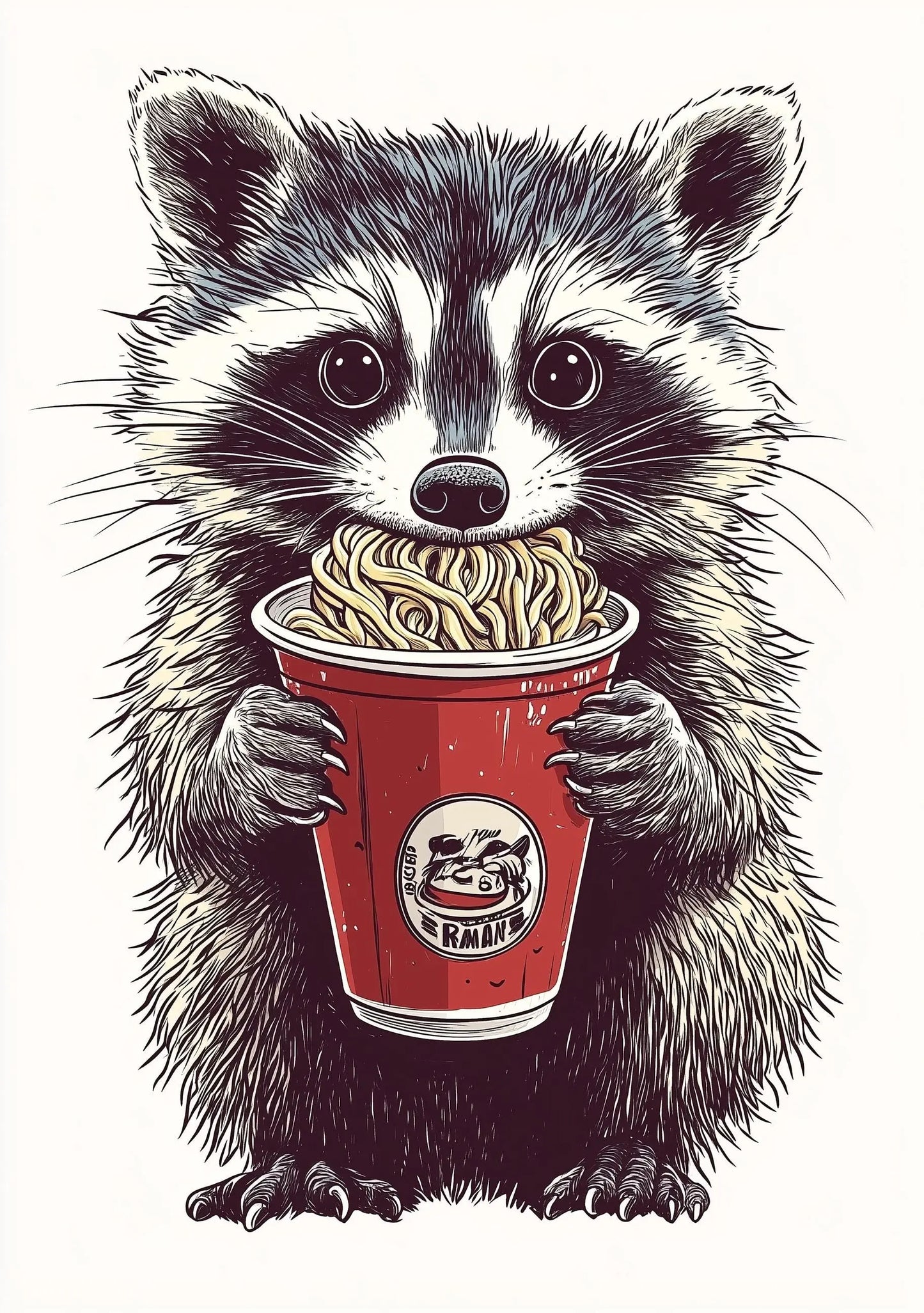 Funny Animal Wall Art - Printed in the UK Premium Quality - A4 A3 A2 - Festival Merch