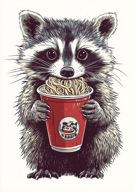 Funny Animal Wall Art - Printed in the UK Premium Quality - A4 A3 A2 - Festival Merch