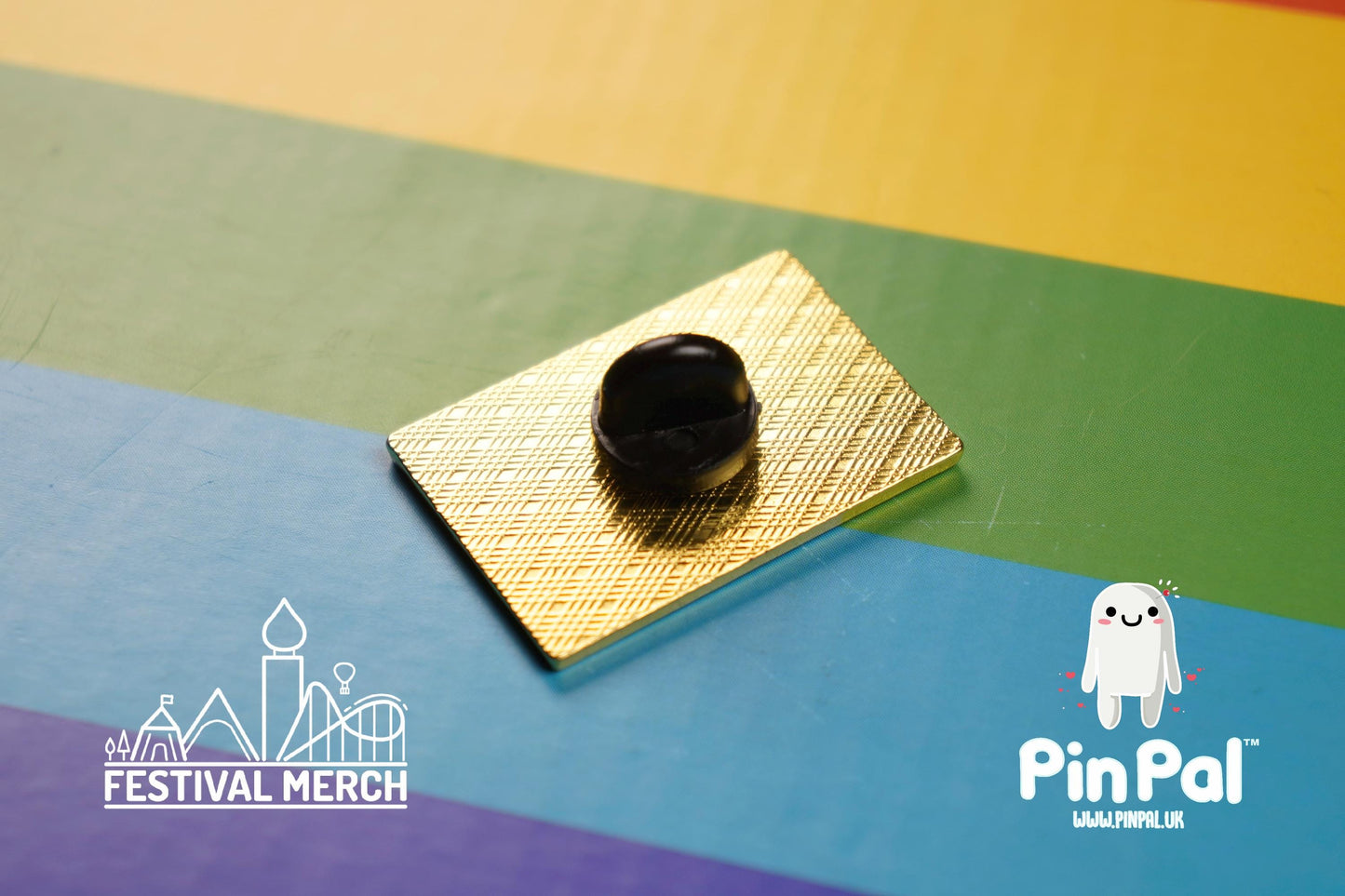 Rainbow Flag Pin | Enamel - PinPal UK001 - LGBT Pride Badge Stud Lesbian Gay Bisexual Transgender Queer Metal Button Pride gift Pride outfit