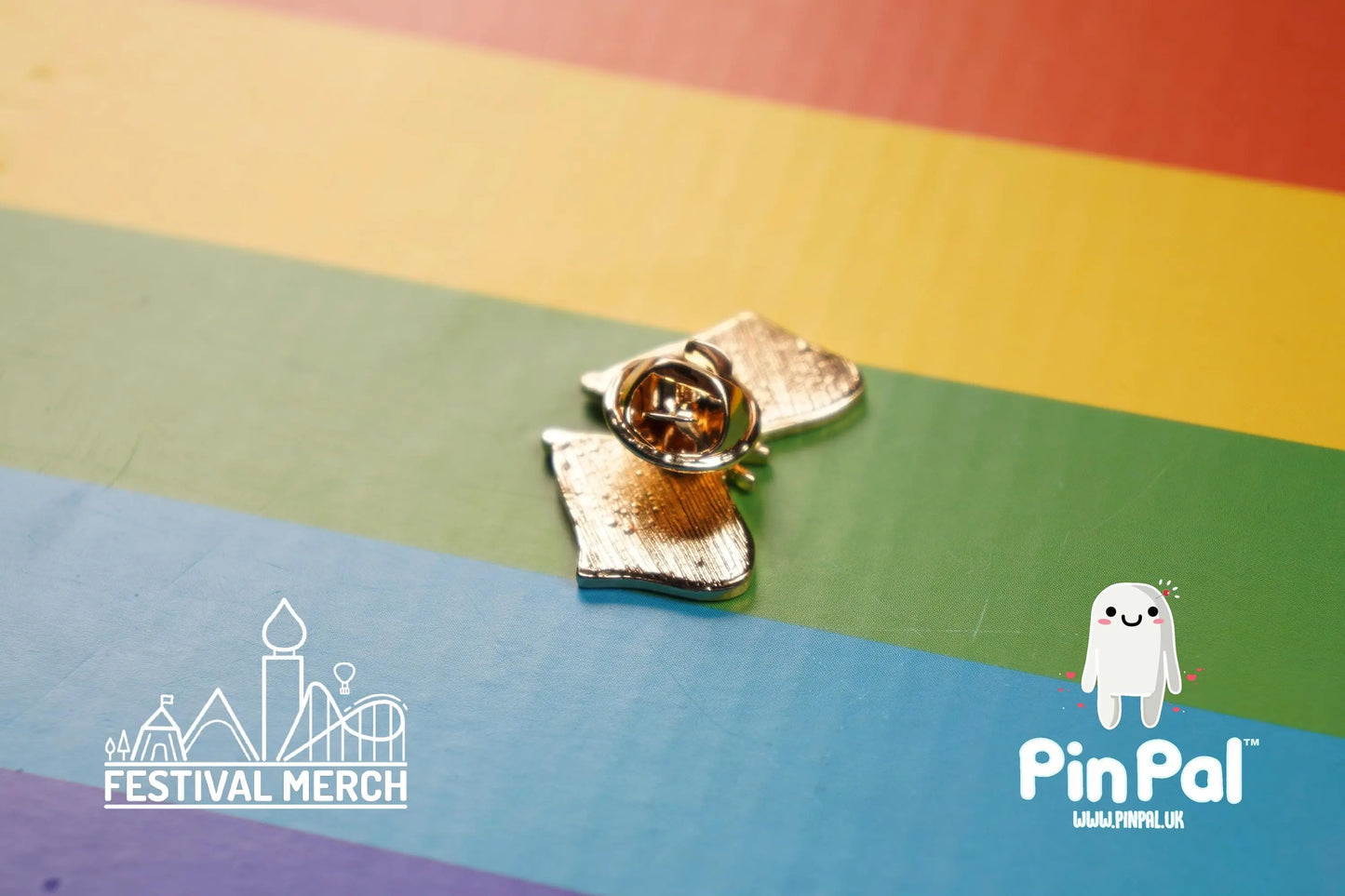 Rainbow Flag Pin | Enamel - PinPal UK002 - LGBT Pride Badge Stud Lesbian Gay Bisexual Transgender Queer Metal Button Pride gift Pride outfit