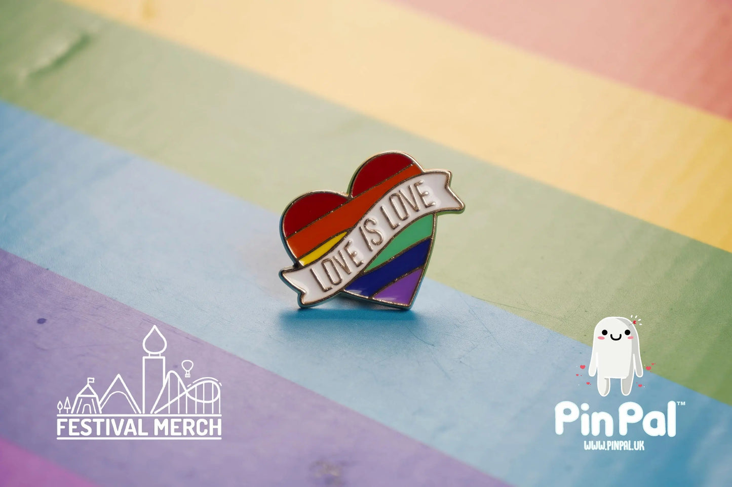 Rainbow Flag Pin | Enamel - PinPal UK004 - LGBT Pride Badge Stud Lesbian Gay Bisexual Transgender Queer Metal Button Pride gift Pride outfit