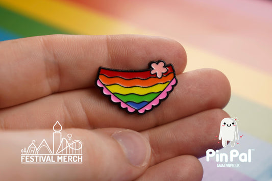 Rainbow Flag Pin | Enamel - PinPal UK005 - LGBT Pride Badge Stud Lesbian Gay Bisexual Transgender Queer Metal Button Pride gift Pride outfit