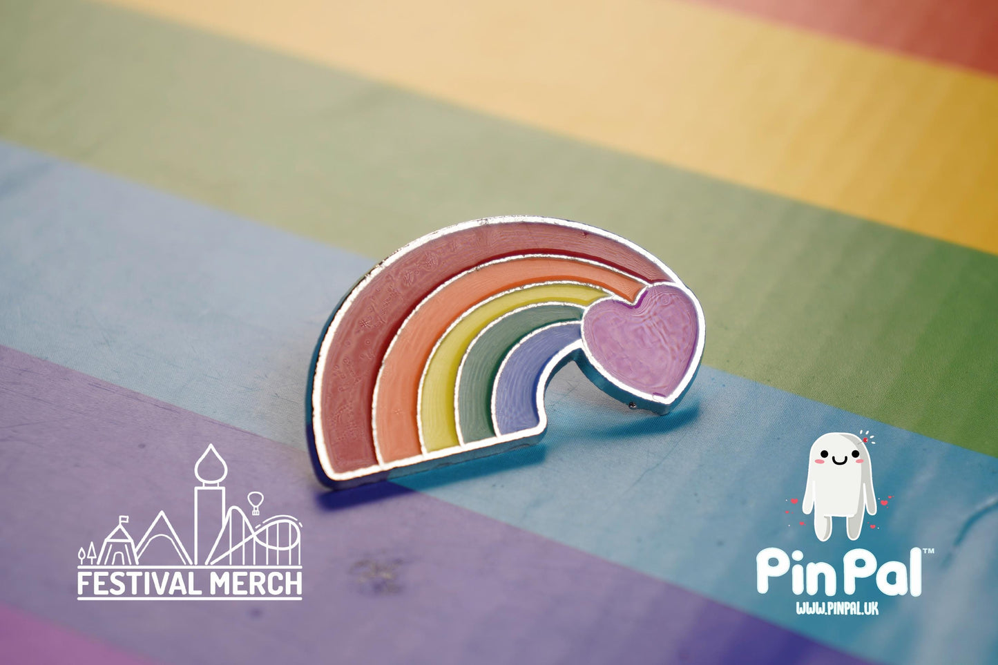 Rainbow Flag Pin | Enamel - PinPal UK007 - LGBT Pride Badge Stud Lesbian Gay Bisexual Transgender Queer Metal Button Pride gift Pride outfit