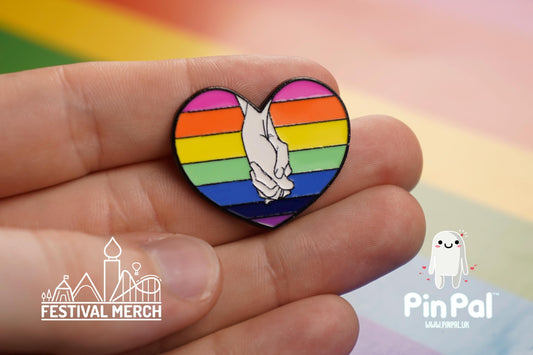 Rainbow Flag Pin | Enamel - PinPal UK008 - LGBT Pride Badge Stud Lesbian Gay Bisexual Transgender Queer Metal Button Pride gift Pride outfit