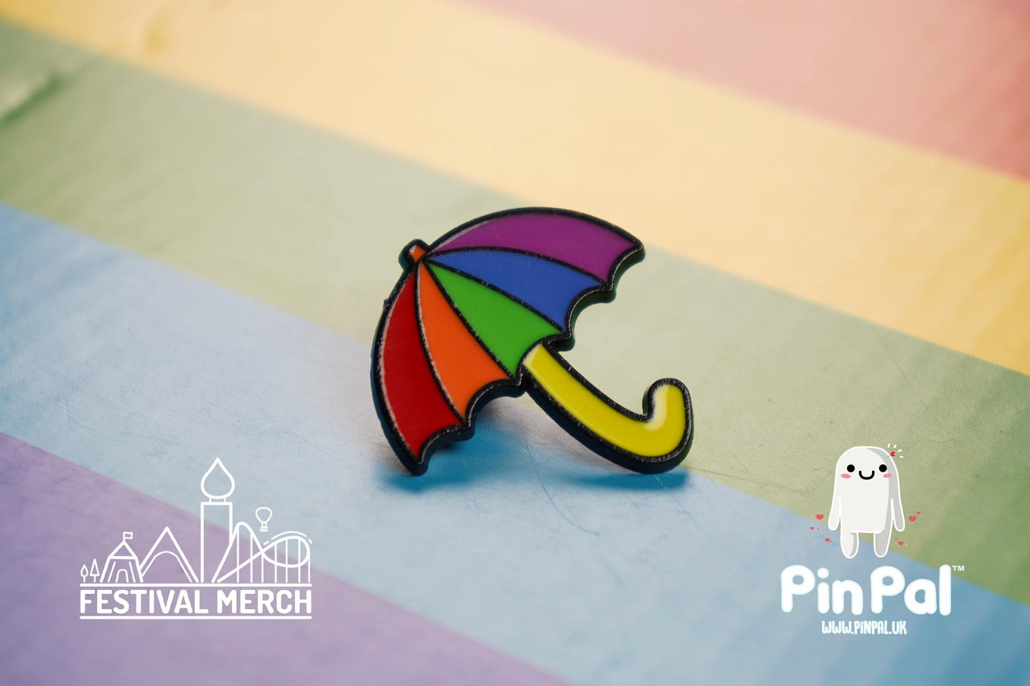 Rainbow Flag Pin | Enamel - PinPal UK010 - LGBT Pride Badge Stud Lesbian Gay Bisexual Transgender Queer Metal Button Pride gift Pride outfit