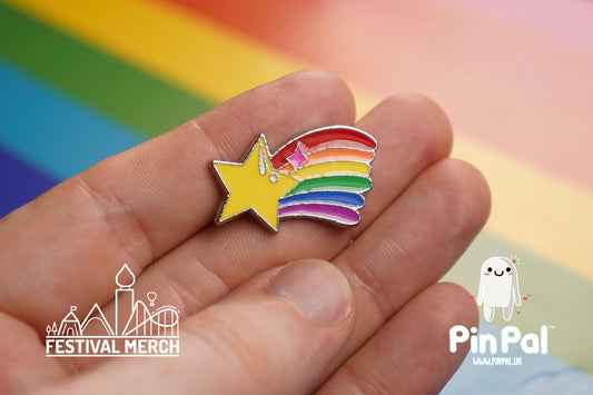 Rainbow Flag Pin | Enamel - PinPal UK013 - LGBT Pride Badge Stud Lesbian Gay Bisexual Transgender Queer Metal Button Pride gift Pride outfit