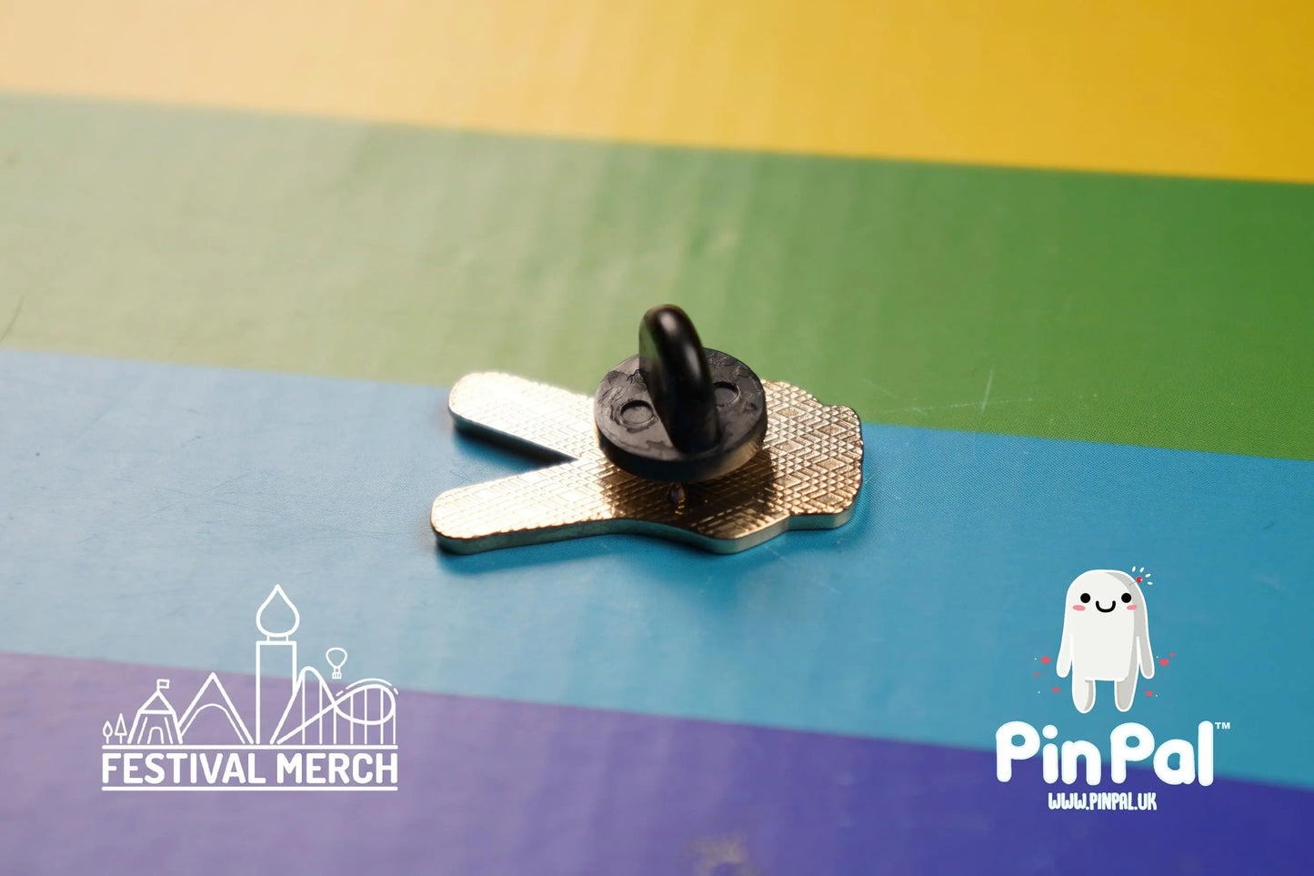 Rainbow Flag Pin | Enamel - PinPal UK13.5 - LGBT Pride Badge Stud Lesbian Gay Bisexual Transgender Queer Metal Button Pride gift outfit