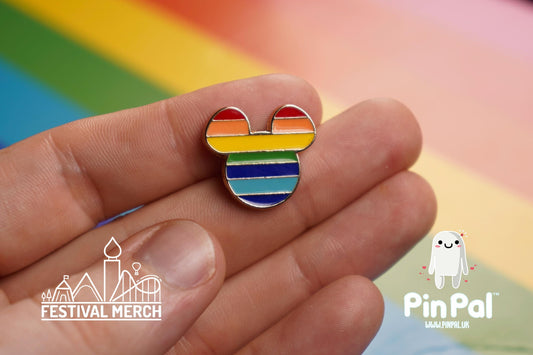 Rainbow Flag Pin | Enamel - PinPal UK014 - LGBT Pride Badge Stud Lesbian Gay Bisexual Transgender Queer Metal Button Pride gift Pride outfit