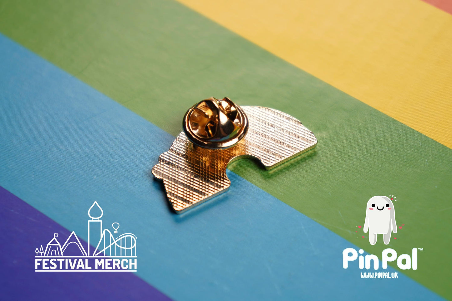Rainbow Flag Pin | Enamel - PinPal UK017 - LGBT Pride Badge Stud Lesbian Gay Bisexual Transgender Queer Metal Button Pride gift Pride outfit