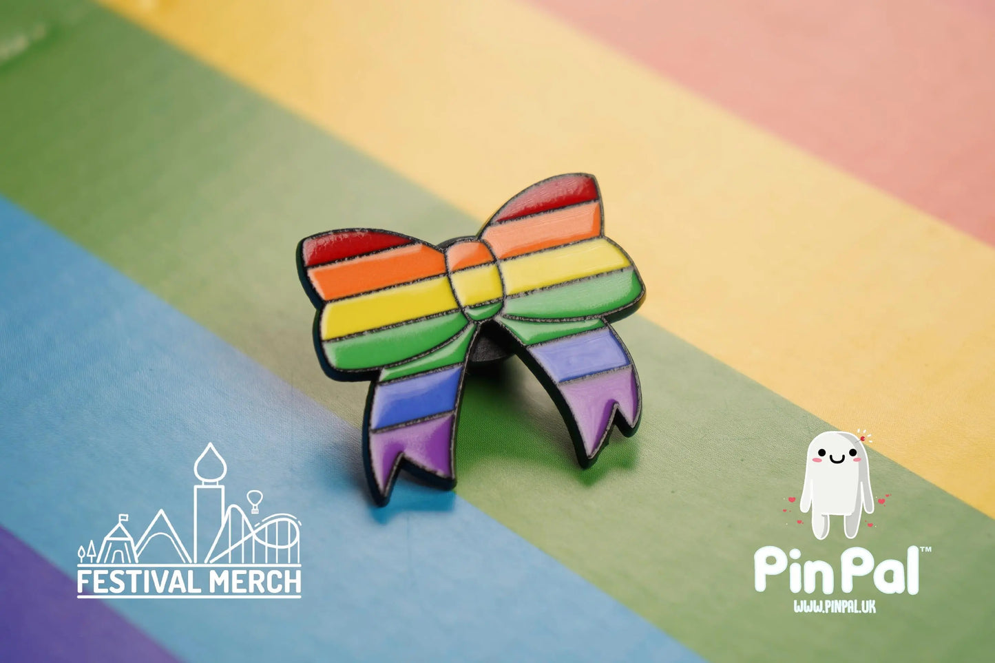 Rainbow Flag Pin | Enamel - PinPal UK019 - LGBT Pride Badge Stud Lesbian Gay Bisexual Transgender Queer Metal Button Pride gift Pride outfit