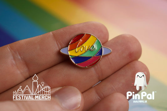 Rainbow Flag Pin | Enamel - PinPal UK021 - LGBT Pride Badge Stud Lesbian Gay Bisexual Transgender Queer Metal Button Pride gift Pride outfit