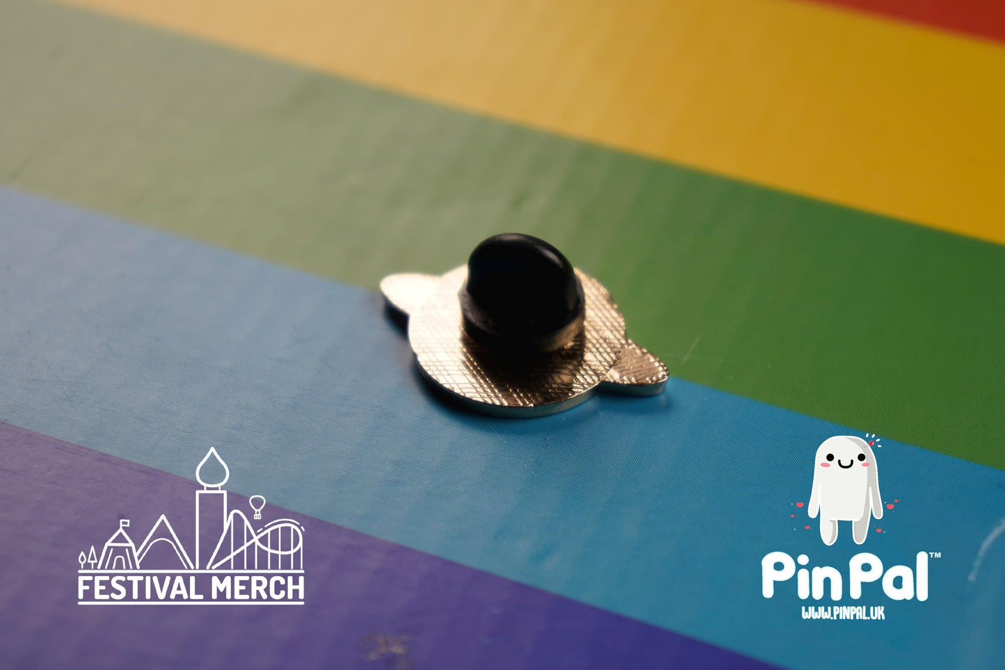Rainbow Flag Pin | Enamel - PinPal UK021 - LGBT Pride Badge Stud Lesbian Gay Bisexual Transgender Queer Metal Button Pride gift Pride outfit