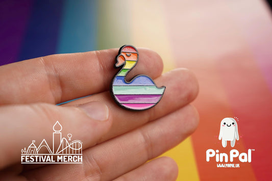 Rainbow Flag Pin | Enamel - PinPal UK026 - LGBT Pride Badge Stud Lesbian Gay Bisexual Transgender Queer Metal Button Pride gift Pride outfit