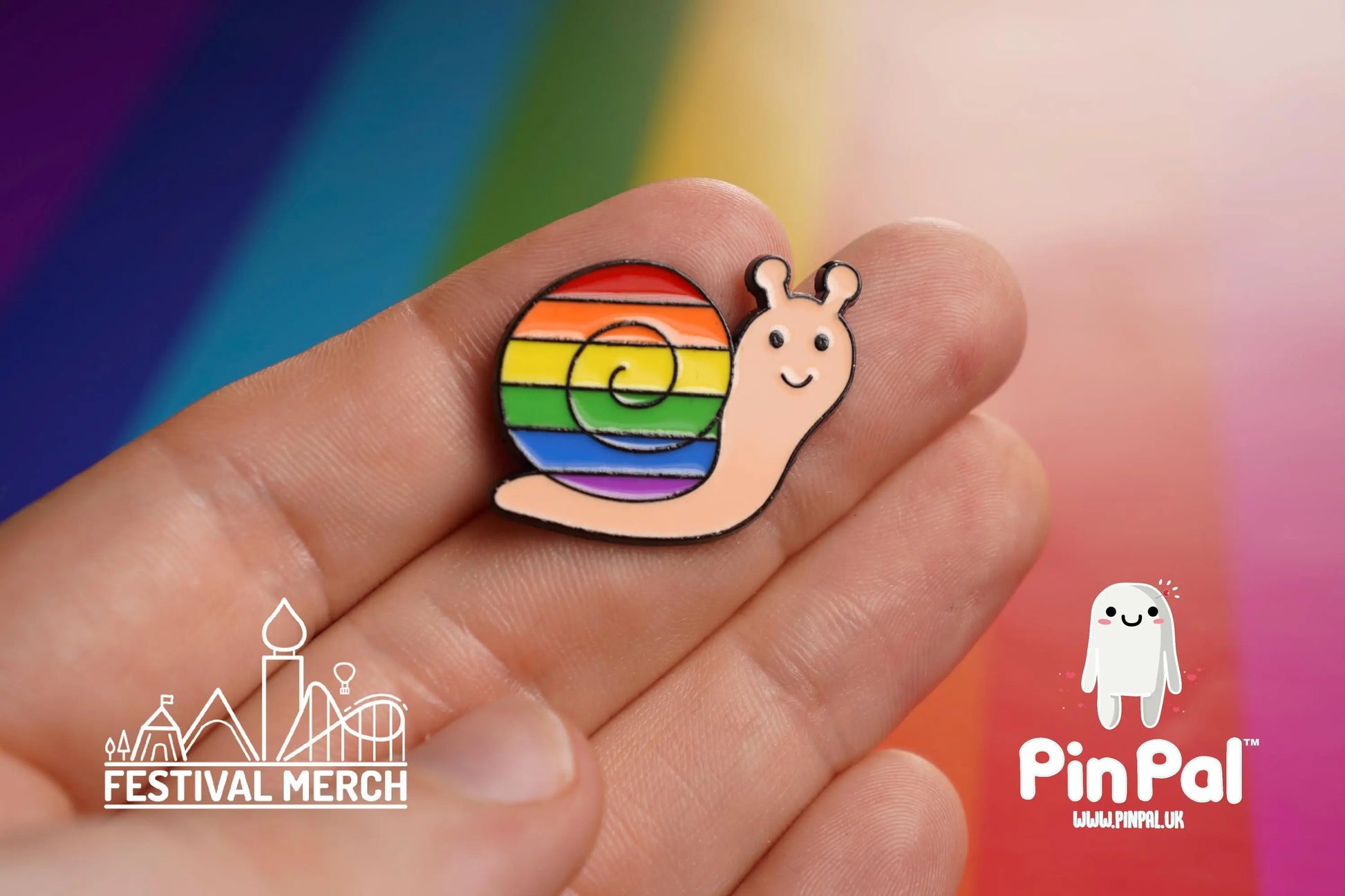 Rainbow Flag Pin | Enamel - PinPal UK030 - LGBT Pride Badge Stud Lesbian Gay Bisexual Transgender Queer Metal Button Pride gift Pride outfit