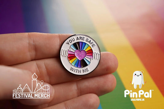 Rainbow Flag Pin | Enamel - PinPal UK034 - LGBT Pride Badge Stud Lesbian Gay Bisexual Transgender Queer Metal Button Pride gift Pride outfit