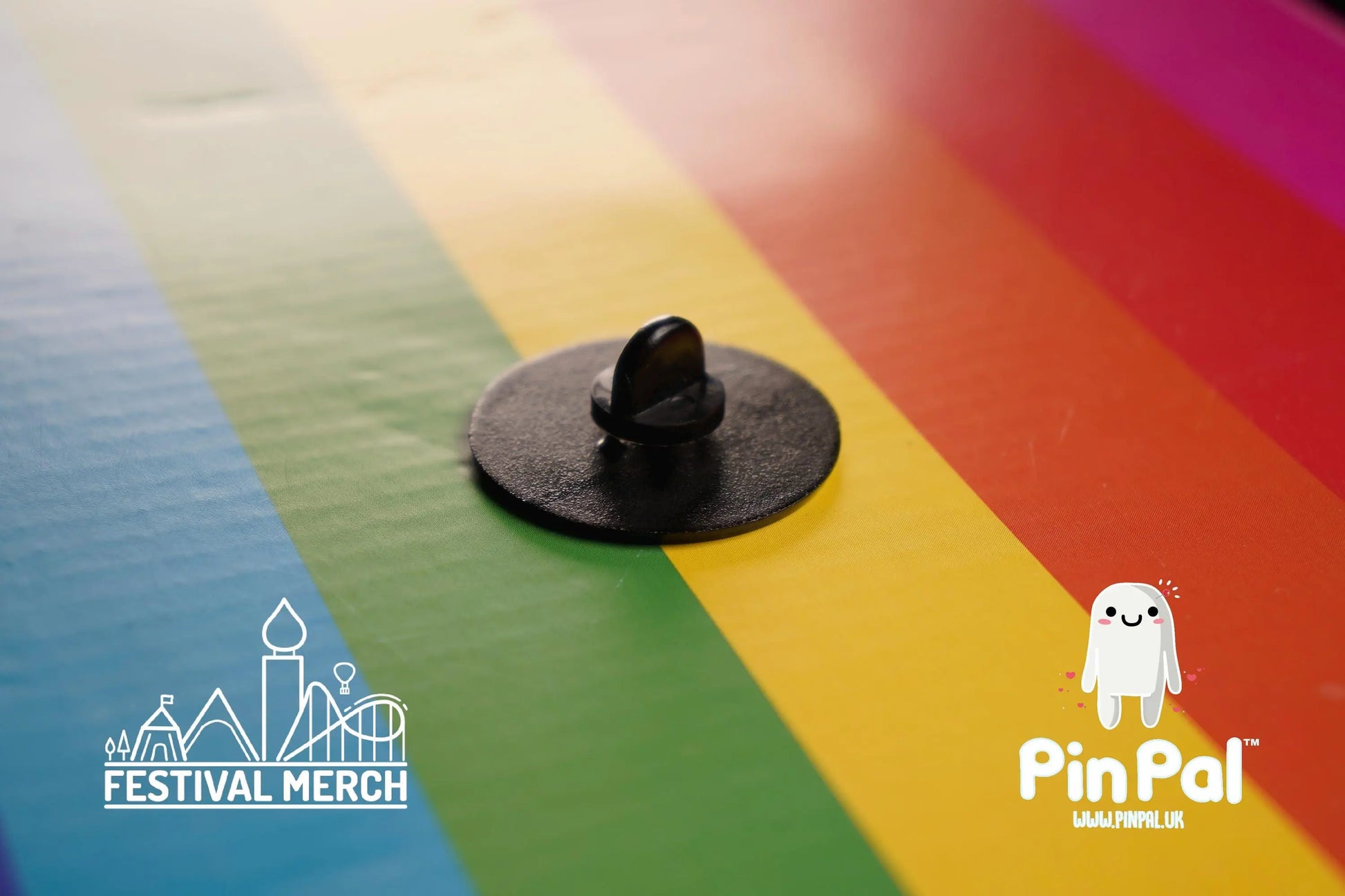 Rainbow Flag Pin | Enamel - PinPal UK034 - LGBT Pride Badge Stud Lesbian Gay Bisexual Transgender Queer Metal Button Pride gift Pride outfit