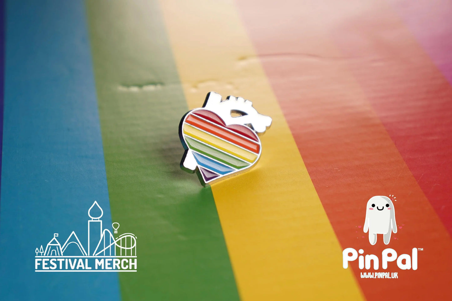 Rainbow Flag Pin | Enamel - PinPal UK035 - LGBT Pride Badge Stud Lesbian Gay Bisexual Transgender Queer Metal Button Pride gift Pride outfit