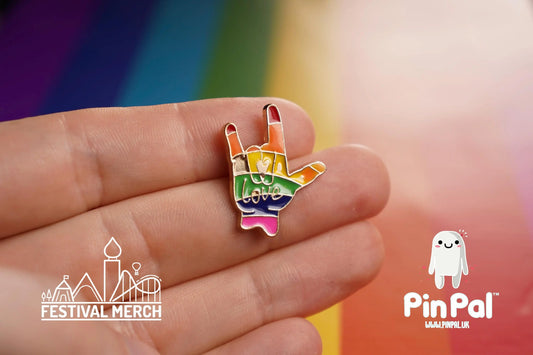 Rainbow Flag Pin | Enamel - PinPal UK036 - LGBT Pride Badge Stud Lesbian Gay Bisexual Transgender Queer Metal Button Pride gift Pride outfit
